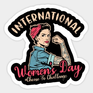 International Womens Day Choose To Challenge Sticker